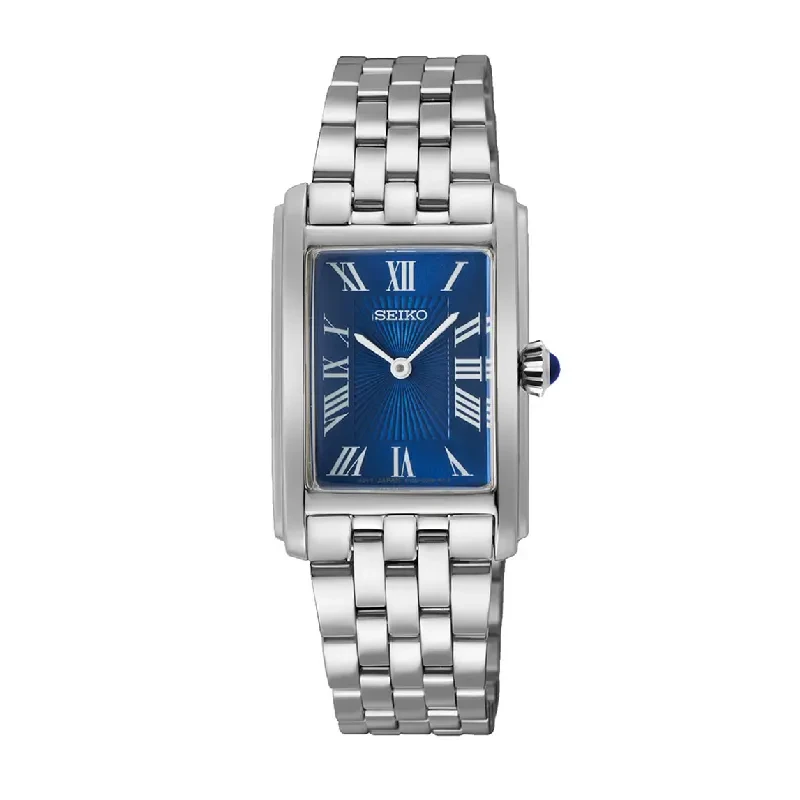 Seiko Essentials Blue Dial Ladies Watch- SWR085